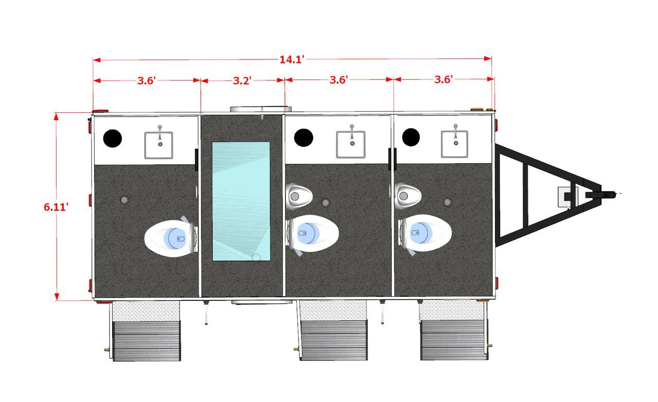RF-3 – Luxury Restroom Trailer